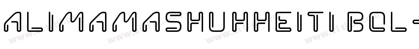 AlimamaShuHheiTi Bol字体转换
